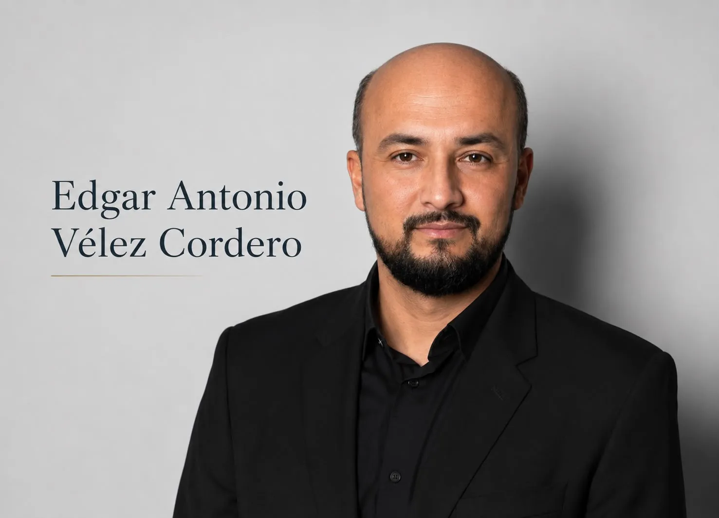 Edgar Antonio Vélez Cordero, el mismísimo Profe Edgar